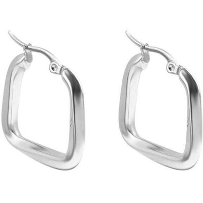 Marc Ohrringe, Malone - Modern steel earrings Kate Silver Earrings MCE250267S, (Stahl) Marc Ohrringe, Malone - Modern steel earrings Kate Silver Earrings MCE250267S, (Stahl)