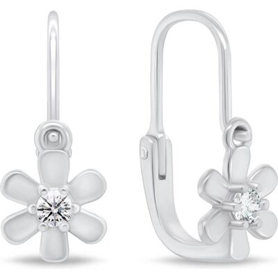 Brilio, Ohrringe, Silver - Design girlÂ's silver earrings Flowers EA193W, (Silber) Brilio, Ohrringe, Silver - Design girlÂ's silver earrings Flowers EA193W, (Silber)