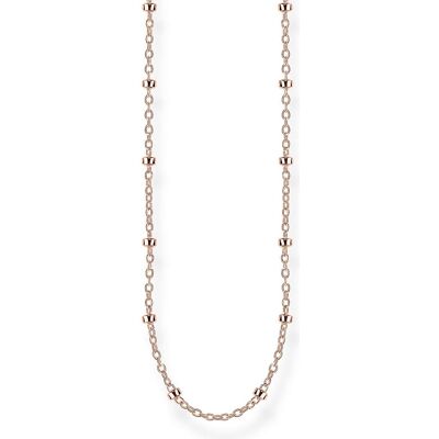 Thomas Sabo, Halsschmuck, Erbskette roségold, (925er Silber, 38 cm) Thomas Sabo, Halsschmuck, Erbskette roségold, (925er Silber, 38 cm)