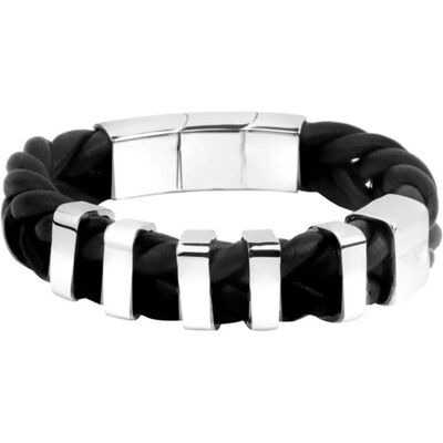 Police, Armschmuck, Herrenarmreif Leder 19 Cm, (19 cm, Leder) Police, Armschmuck, Herrenarmreif Leder 19 Cm, (19 cm, Leder)