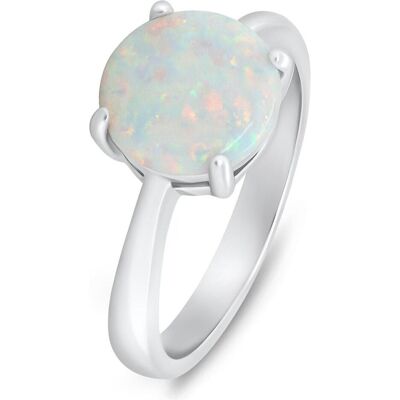 Brilio, Ring, Silver - Charming silver ring with opal RI105W - Circuit: 52 mm, (52) Brilio, Ring, Silver - Charming silver ring with opal RI105W - Circuit: 52 mm, (52)