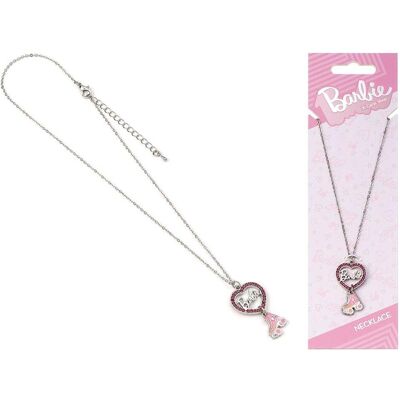 Carat, Halsschmuck, BARBIE - Collier Chaine - Coeur & Patin à Roulettes, (Emaille, Zinklegierung, 45 cm) Carat, Halsschmuck, BARBIE - Collier Chaine - Coeur & Patin à Roulettes, (Emaille, Zinklegierung, 45 cm)