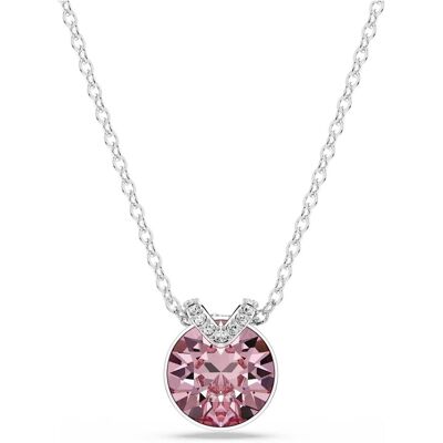 Swarovski, Halsschmuck, Bella V pendant Round cut Pink Rhodium top coat, (Rhodiniert) Swarovski, Halsschmuck, Bella V pendant Round cut Pink Rhodium top coat, (Rhodiniert)