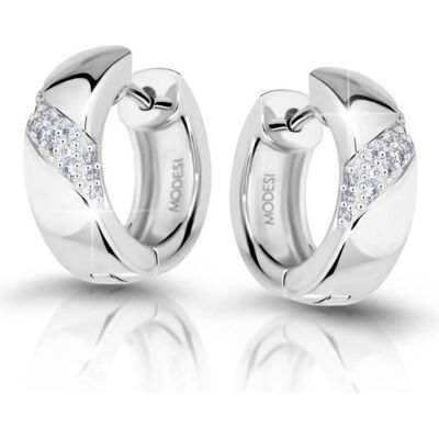 Modesi, Ohrringe, Silver earrings with cubic zirconia M23037, (Silber) Modesi, Ohrringe, Silver earrings with cubic zirconia M23037, (Silber)