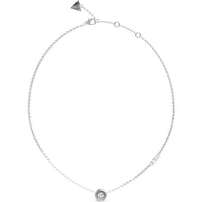 Guess Halsschmuck, Stylish Unique Solitaire Steel Necklace JUBN03398JWRHT/U, (Surgical steel) Guess Halsschmuck, Stylish Unique Solitaire Steel Necklace JUBN03398JWRHT/U, (Surgical steel)
