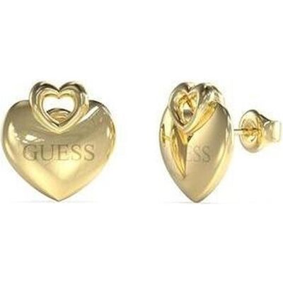 Guess Ohrringe, Crazy In Love Gold-Plated Steel Heart Earrings, (Stahl) Guess Ohrringe, Crazy In Love Gold-Plated Steel Heart Earrings, (Stahl)