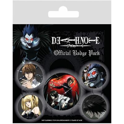 Pyramid Anstecknadel, Death Note Badge Pack, Mehrfarbig Pyramid Anstecknadel, Death Note Badge Pack, Mehrfarbig