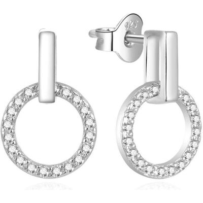 Beneto, Ohrringe, Stylovà stÅ™Ãbrnà náuÅ¡nice se zirkony AGUP2117L (L), (Silber) Beneto, Ohrringe, Stylovà stÅ™Ãbrnà náuÅ¡nice se zirkony AGUP2117L (L), (Silber)