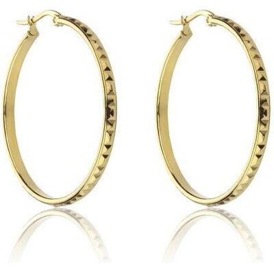 Marc Ohrringe, Malone Addison Gold Earrings - Gold-Plated Hoop Earrings, (Vergoldet) Marc Ohrringe, Malone Addison Gold Earrings - Gold-Plated Hoop Earrings, (Vergoldet)
