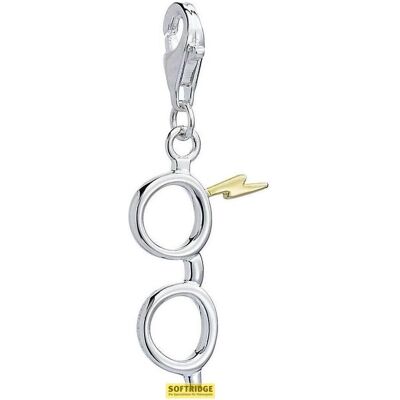 Carat, Kettenanhänger, HARRY POTTER - Eclair & Lunettes - Clip Charme pour bracelet, (Sterling Silber) Carat, Kettenanhänger, HARRY POTTER - Eclair & Lunettes - Clip Charme pour bracelet, (Sterling Silber)