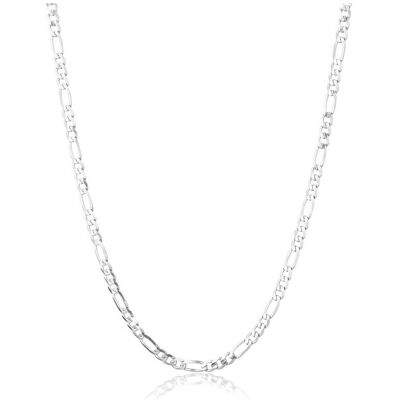 JVD, Halsschmuck, Timeless Silver Figaro Chain SVLCGAD0SJ1605 - Length: 55 cm, (Silber) JVD, Halsschmuck, Timeless Silver Figaro Chain SVLCGAD0SJ1605 - Length: 55 cm, (Silber)