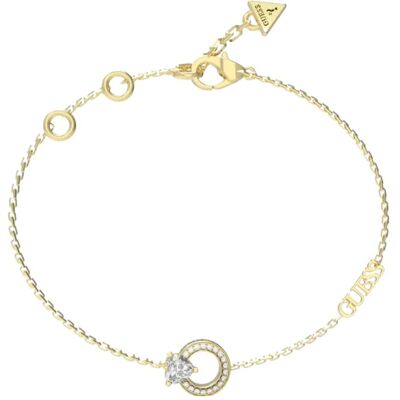 Guess Armschmuck, 16-18" HEART CRYS CIRCLE BR Armband, (18.50 cm, Edelstahl) Guess Armschmuck, 16-18" HEART CRYS CIRCLE BR Armband, (18.50 cm, Edelstahl)