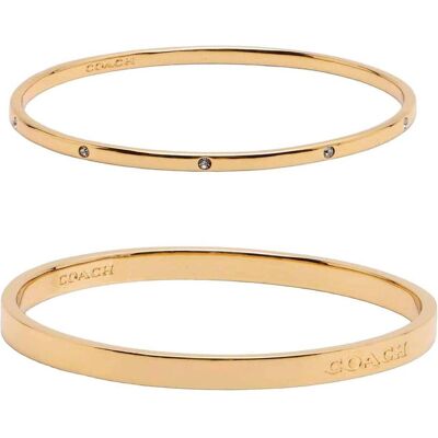 Coach, Armschmuck, - Elegant set of gold plated ladies bracelets 37520598GLD710 Coach, Armschmuck, - Elegant set of gold plated ladies bracelets 37520598GLD710