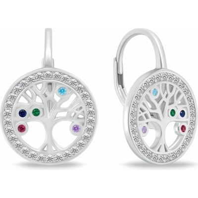 Brilio, Ohrringe, Silver - Design silver earrings tree of life EA71, (Silber) Brilio, Ohrringe, Silver - Design silver earrings tree of life EA71, (Silber)