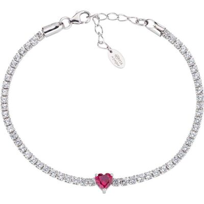 Amen, Armschmuck, Ti Amo Tennis Armband, (16 cm, Silber 925) Amen, Armschmuck, Ti Amo Tennis Armband, (16 cm, Silber 925)