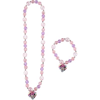 Minnie Mouse, Halsschmuck, Halskette und Armbänder Set 2 Stücke Rosa, (multicomposition) Minnie Mouse, Halsschmuck, Halskette und Armbänder Set 2 Stücke Rosa, (multicomposition)