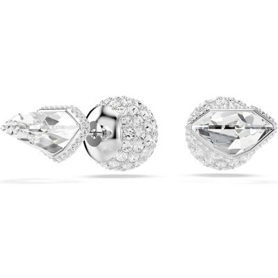Swarovski, Ohrringe, Lucent Oorknopjes mit Pavé und Bal in Weiss, (Rhodiumbeschichtet) Swarovski, Ohrringe, Lucent Oorknopjes mit Pavé und Bal in Weiss, (Rhodiumbeschichtet)