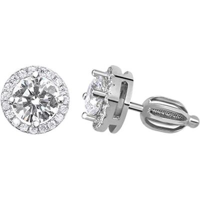 Beneto, Ohrringe, Silver earrings with zircons AGUP1610S (L), (Silber) Beneto, Ohrringe, Silver earrings with zircons AGUP1610S (L), (Silber)