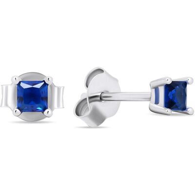 Brilio, Ohrringe, Silver - Silver stud earrings with blue zircons EA592WB Brilio, Ohrringe, Silver - Silver stud earrings with blue zircons EA592WB