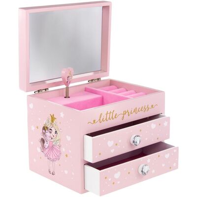 Tinka Magic, Uhrenbox + Schmuckaufbewahrung, Tinka - Jewelry Box with Music - Princess (8-803904), Pink Tinka Magic, Uhrenbox + Schmuckaufbewahrung, Tinka - Jewelry Box with Music - Princess (8-803904), Pink
