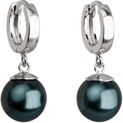 Evolution Group, Ohrringe, Decent silver earrings with synthetic pearl 71141.3 tahiti, (Silber) Evolution Group, Ohrringe, Decent silver earrings with synthetic pearl 71141.3 tahiti, (Silber)