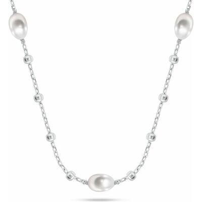 Brilio, Halsschmuck, Silver - Charming silver necklace with real pearls NCL215W, (Echte Perlen, Silber) Brilio, Halsschmuck, Silver - Charming silver necklace with real pearls NCL215W, (Echte Perlen, Silber)