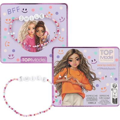 Top Model, Armschmuck, Perlenarmband mit Botschaft, (Perlen) Top Model, Armschmuck, Perlenarmband mit Botschaft, (Perlen)