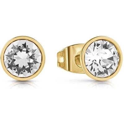 Guess Ohrringe, Frontiers Gold Plated Clear Cubic Zirconia Earrings JUBE02159JWYGT/U, (Edelstahl) Guess Ohrringe, Frontiers Gold Plated Clear Cubic Zirconia Earrings JUBE02159JWYGT/U, (Edelstahl)