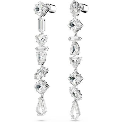 Swarovski, Ohrringe, Mesmera Drop Ohrhänger Verschiedene Schliffe Lang Weiss, (Swarovski Metall) Swarovski, Ohrringe, Mesmera Drop Ohrhänger Verschiedene Schliffe Lang Weiss, (Swarovski Metall)
