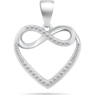 Brilio, Kettenanhänger, Silver - Design silver heart pendant PT16W Brilio, Kettenanhänger, Silver - Design silver heart pendant PT16W
