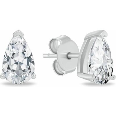 Brilio, Ohrringe, Silver - Sparkling Silver Drop Earrings EA1185W, (Silber) Brilio, Ohrringe, Silver - Sparkling Silver Drop Earrings EA1185W, (Silber)