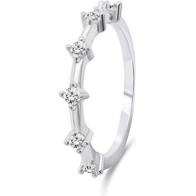 Brilio, Ring, Silver - Beautiful silver ring with zircons RI041W - Circuit: 54 mm, (54) Brilio, Ring, Silver - Beautiful silver ring with zircons RI041W - Circuit: 54 mm, (54)