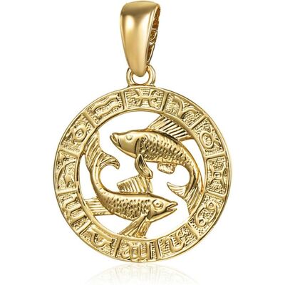 JVD, Kettenanhänger, Gold-plated fish pendant SVLP0713XH2GORY, (Gold) JVD, Kettenanhänger, Gold-plated fish pendant SVLP0713XH2GORY, (Gold)