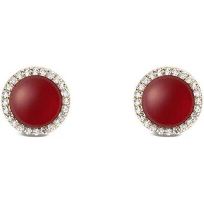 Daniel Wellington, Ohrringe, Gold-Plated Stud Earrings With Agate And Crystals Audrey Dw00401404, (Achat, Kristalle) Daniel Wellington, Ohrringe, Gold-Plated Stud Earrings With Agate And Crystals Audrey Dw00401404, (Achat, Kristalle)