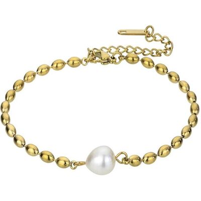 Emily Westwood, Armschmuck, - Stevie Gold Plated Freshwater Pearl Bracelet EWB23059G, (Süsswasserperlen) Emily Westwood, Armschmuck, - Stevie Gold Plated Freshwater Pearl Bracelet EWB23059G, (Süsswasserperlen)