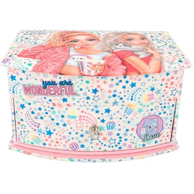 Magni, Uhrenbox + Schmuckaufbewahrung, Schmuckkästchen TOPModel Cutie Star 15x10x8cm, Pink, Mehrfarbig Magni, Uhrenbox + Schmuckaufbewahrung, Schmuckkästchen TOPModel Cutie Star 15x10x8cm, Pink, Mehrfarbig