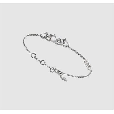 Guess Armschmuck, Elegant Steel Bracelet With Zircons Wonderlights Jubb04405jwrh, (18 cm, Edelstahl) Guess Armschmuck, Elegant Steel Bracelet With Zircons Wonderlights Jubb04405jwrh, (18 cm, Edelstahl)