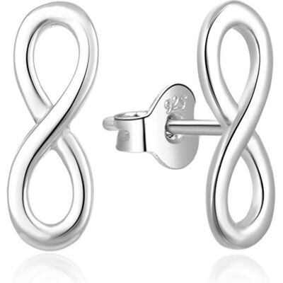 Moiss, Ohrringe, Stylish silver Infinity earrings E0002325 (L), (Silber) Moiss, Ohrringe, Stylish silver Infinity earrings E0002325 (L), (Silber)