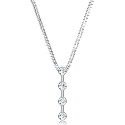 Elli, Halsschmuck, Womens Necklace with Pendant 925 Sterling Silver Diamond, (925 Sterlingsilber, 45 cm) Elli, Halsschmuck, Womens Necklace with Pendant 925 Sterling Silver Diamond, (925 Sterlingsilber, 45 cm)