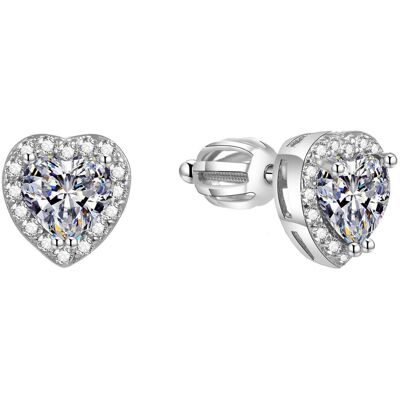 Beneto, Ohrringe, Glittery heart earrings AGUP1486S (L) Beneto, Ohrringe, Glittery heart earrings AGUP1486S (L)