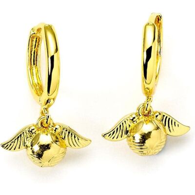 Carat, Ohrringe, Harry Potter Goldene Schnatz goldfarbene Huggy-Ohrringe, Einheitsgrösse, Zink, Kein Edelstein, (93% Zink + 3% Kupfer + 4% Aluminium) Carat, Ohrringe, Harry Potter Goldene Schnatz goldfarbene Huggy-Ohrringe, Einheitsgrösse, Zink, Kein Edelstein, (93% Zink + 3% Kupfer + 4% Aluminium)