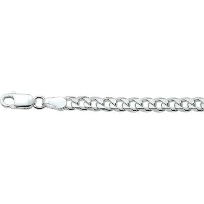 Vigor, Halsschmuck, ketting geslepen gourmet 4,0 mm - Zilver, (925 Sterlingsilber, 45 cm) Vigor, Halsschmuck, ketting geslepen gourmet 4,0 mm - Zilver, (925 Sterlingsilber, 45 cm)