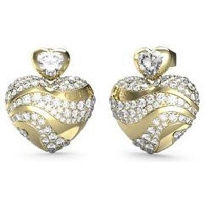 Guess Ohrringe, - Romantic gold-plated earrings with zircons In My Heart JUBE04499JWYGT/U, (Vergoldet) Guess Ohrringe, - Romantic gold-plated earrings with zircons In My Heart JUBE04499JWYGT/U, (Vergoldet)