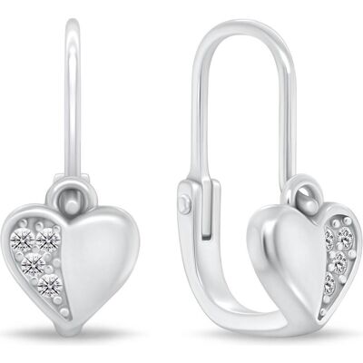 Brilio, Ohrringe, Silver - Tender girl earrings heart EA182W Brilio, Ohrringe, Silver - Tender girl earrings heart EA182W
