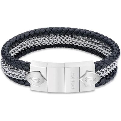 Police, Armschmuck, Men's Bracelet PEAGB2119803 Stainless steel 19-21 cm, (21 cm, Edelstahl) Police, Armschmuck, Men's Bracelet PEAGB2119803 Stainless steel 19-21 cm, (21 cm, Edelstahl)