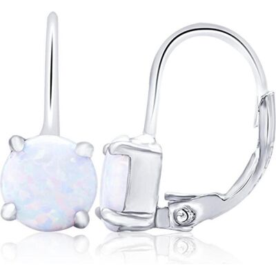 Beneto, Ohrringe, Beautiful silver earrings with synthetic opals AGUC2254 (L), (Silber) Beneto, Ohrringe, Beautiful silver earrings with synthetic opals AGUC2254 (L), (Silber)