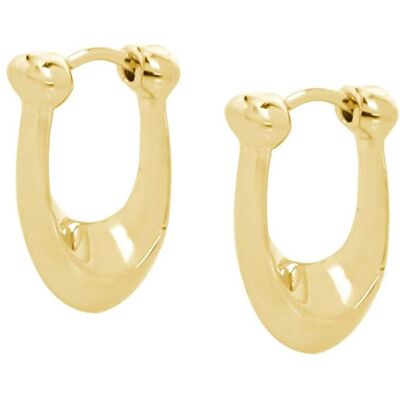 Coach, Ohrringe, - Gold-plated oval earrings made of brass 37351447GLD710, (Messing) Coach, Ohrringe, - Gold-plated oval earrings made of brass 37351447GLD710, (Messing)