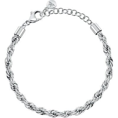 Morellato, Armschmuck, - Elegant steel bracelet for women Valis Intrecci SAZC26, (19 cm, Edelstahl) Morellato, Armschmuck, - Elegant steel bracelet for women Valis Intrecci SAZC26, (19 cm, Edelstahl)