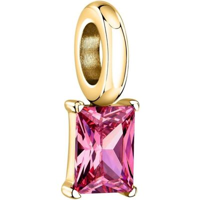 Morellato, Kettenanhänger, Gold-Plated Pendant With Pink Zircon Drops Scz1290 Morellato, Kettenanhänger, Gold-Plated Pendant With Pink Zircon Drops Scz1290