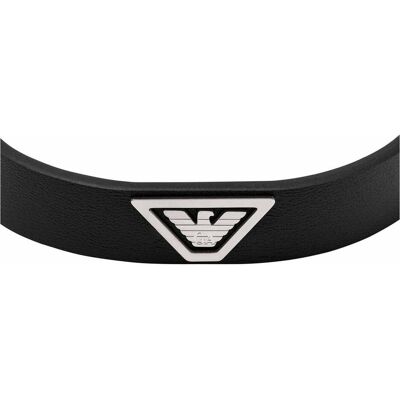 Giorgio Armani Emporio Armani, Armschmuck, Eagle Logo Armband, (24.70 cm, Edelstahl, Leder) Giorgio Armani Emporio Armani, Armschmuck, Eagle Logo Armband, (24.70 cm, Edelstahl, Leder)